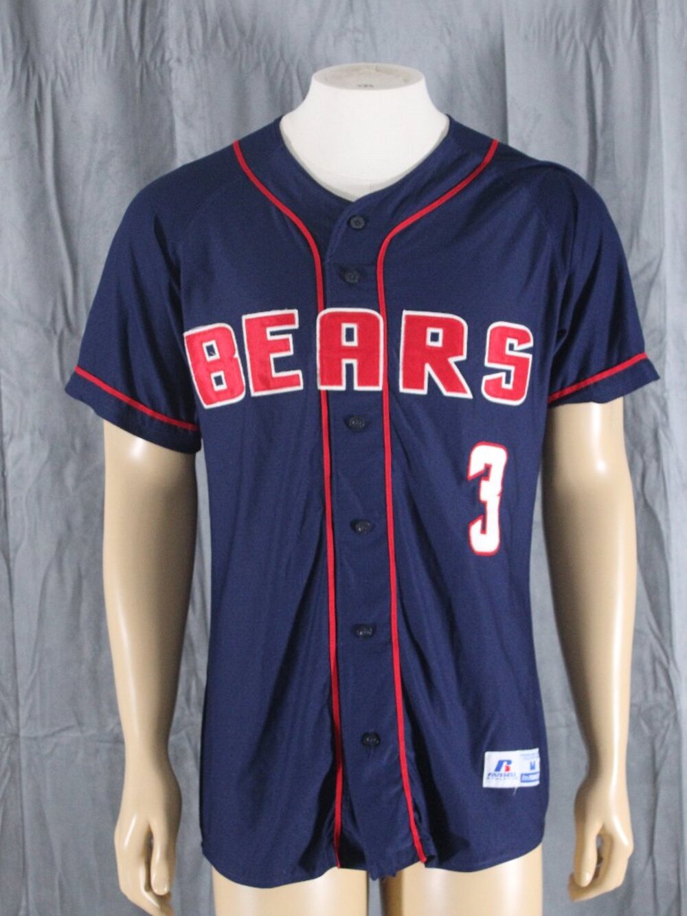 Local Baseball Jersey - The Bears 3 - Men's Medium